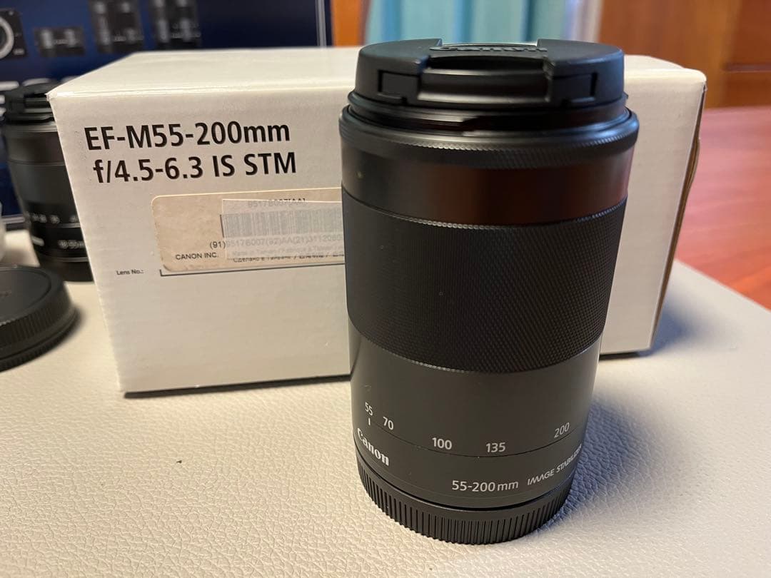 美品 Canon EOS M2 D 一眼レフ トリプルレンズキット➕望遠レンズ付