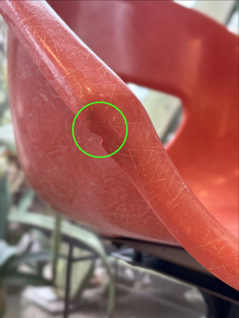 ◇1960s mid century◇ Joal社 オレンジ スツール ①