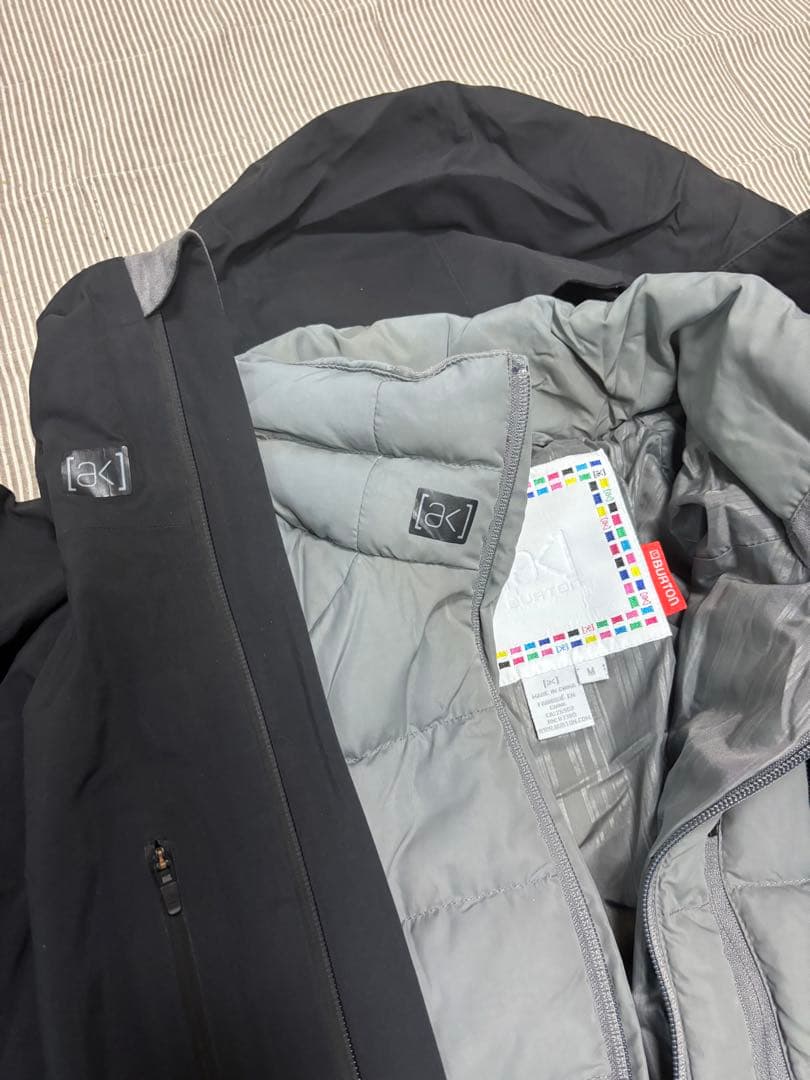 【希少】【美品】バートンak ゴアテックス ジャケットブラック　インナー付き
