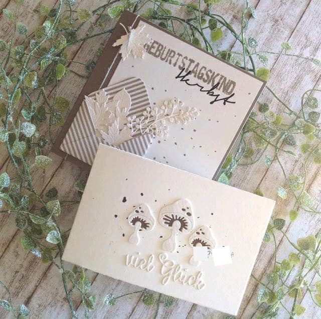 新品　秋のきのこ、カッティングダイ