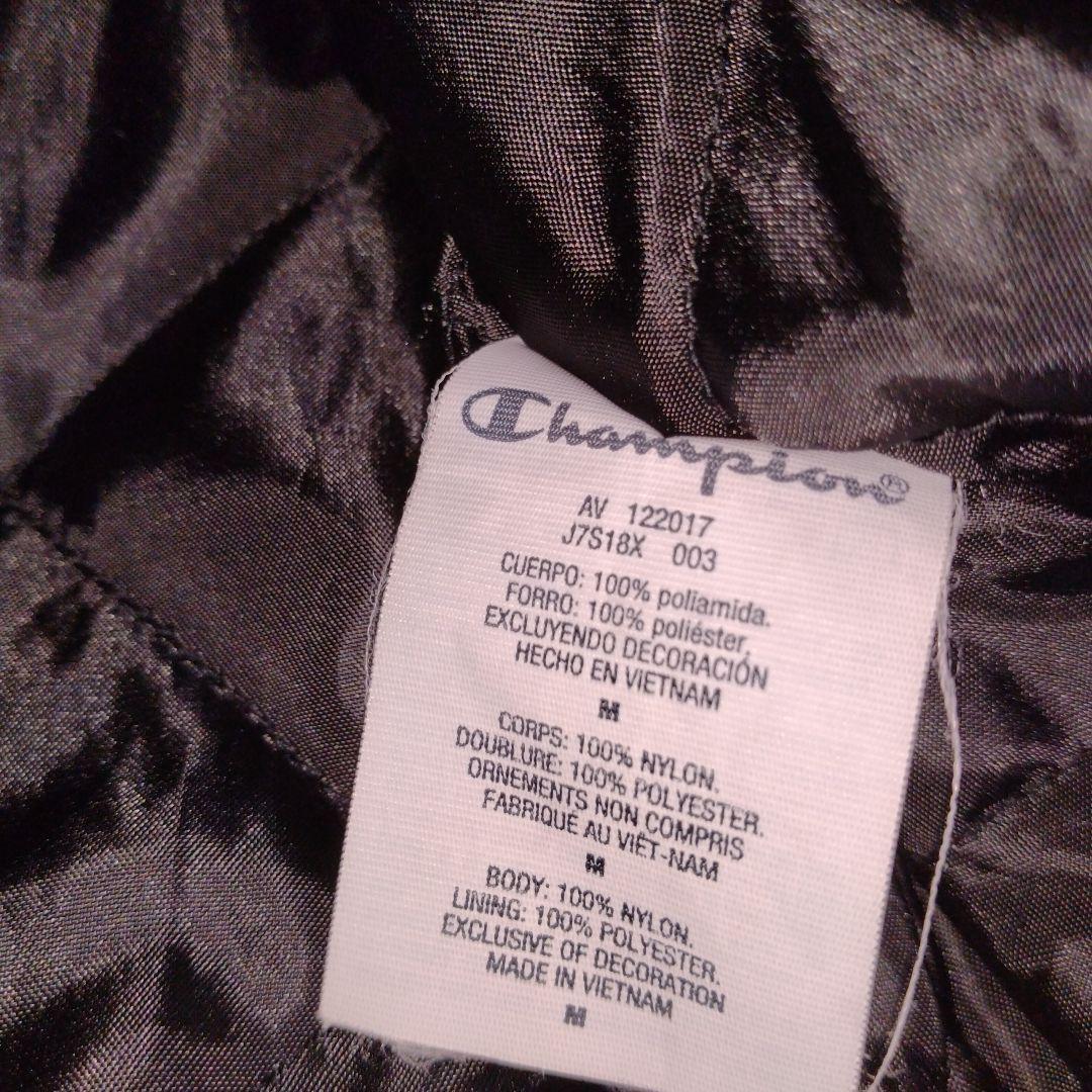 シ*き様 Supreme ×Championブラック ナイロン アノラック ジャ