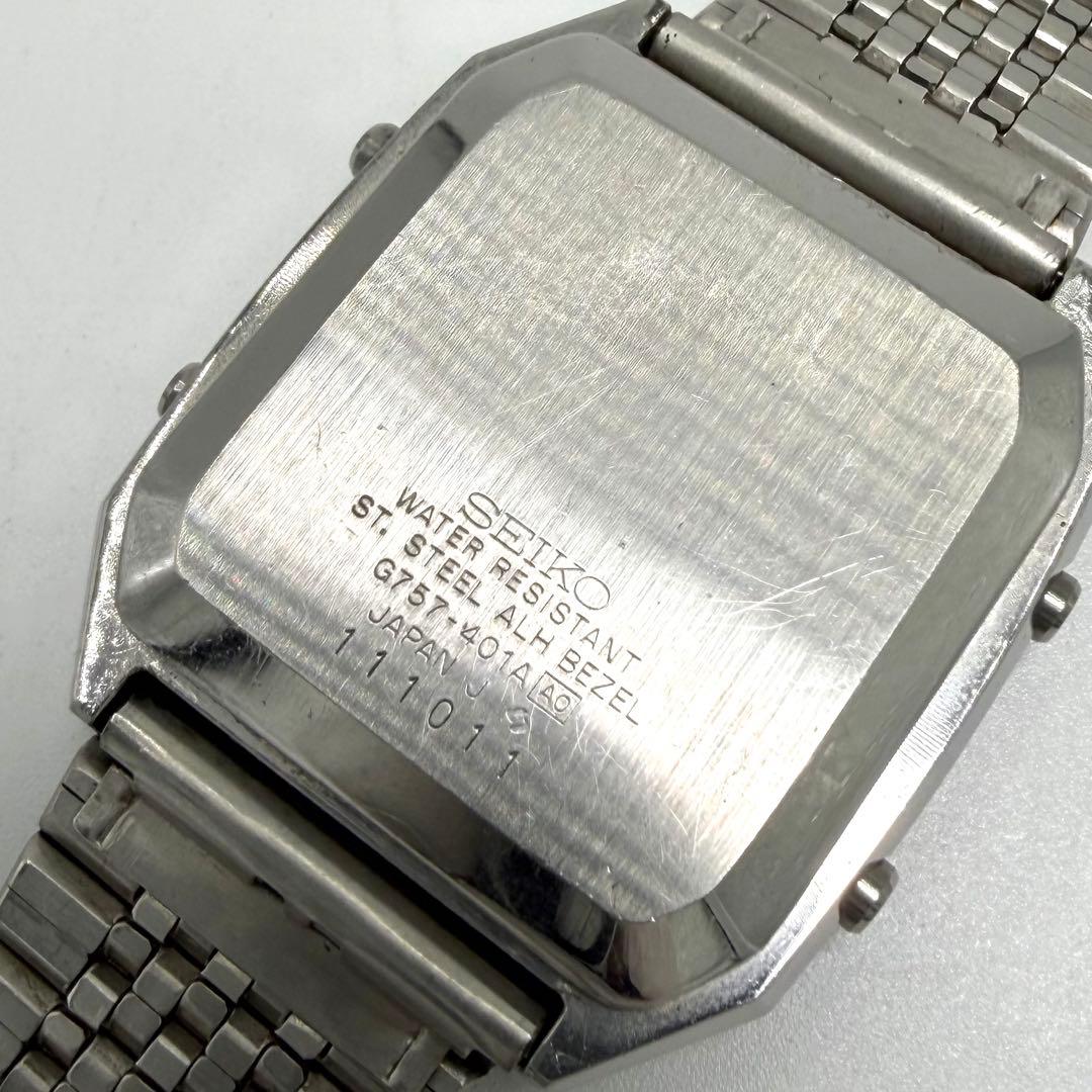 【希少】SEIKO 腕時計 デジボーグ メンズ G757-401A デジタル