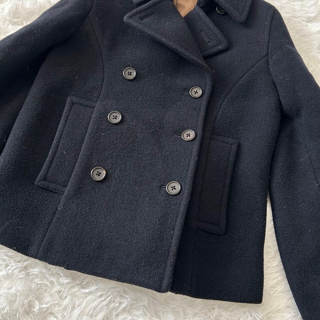 【高級カシミヤ混】マーガレットハウエル　ウールコート　Pコート　美品　アウター