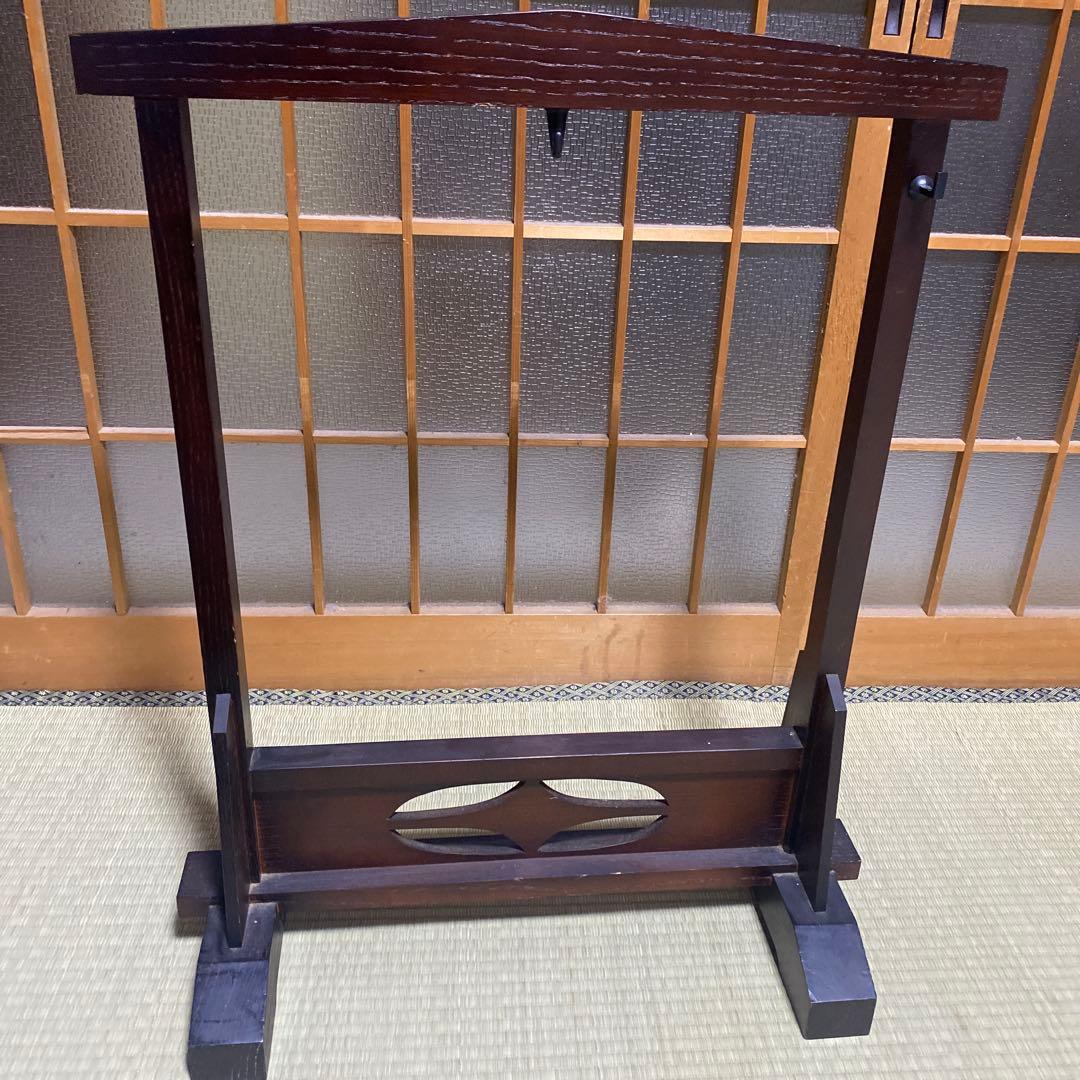 茶道具　②木枠　　※①銅羅とバチ（別売り） ①と②はセット販売です