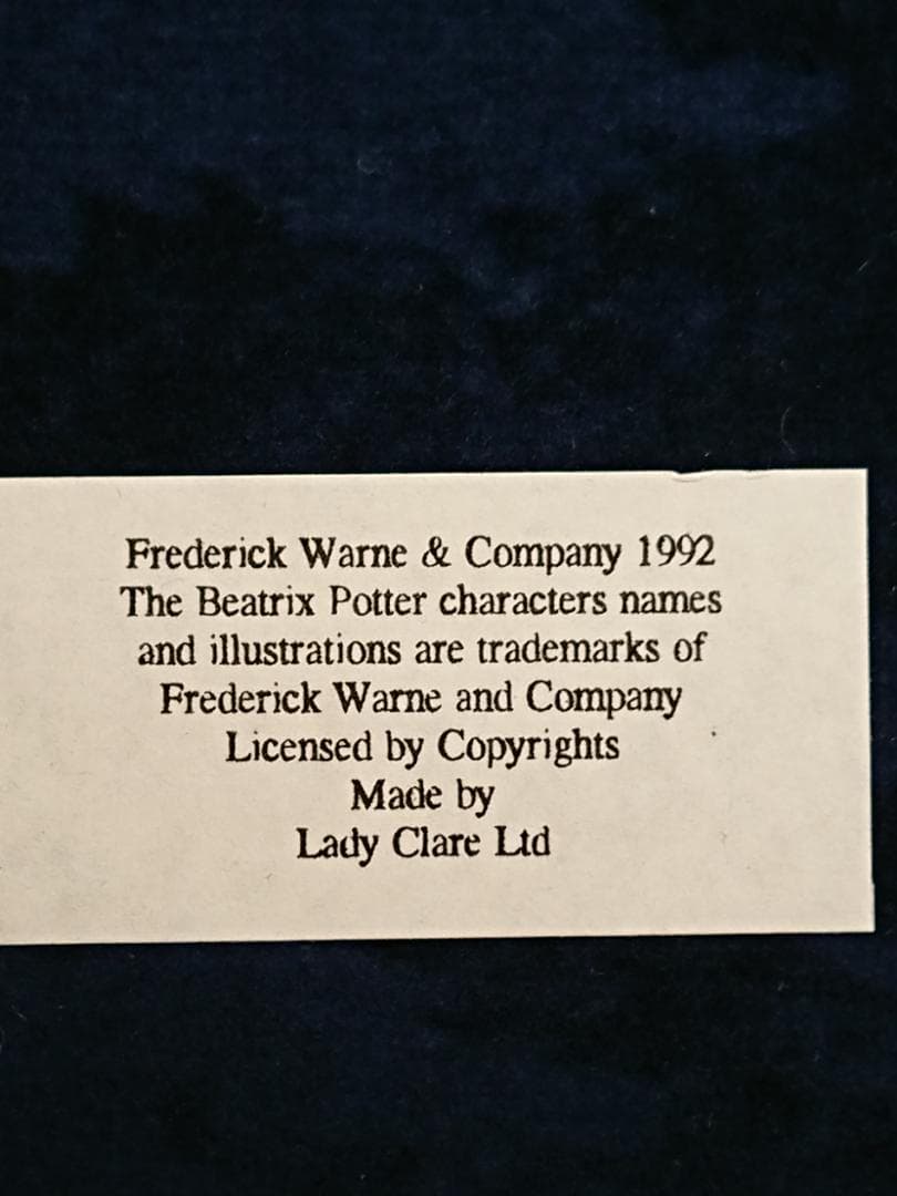 【美品】ピーターラビット　マット　木製　イギリス　置物　インテリア　A1464