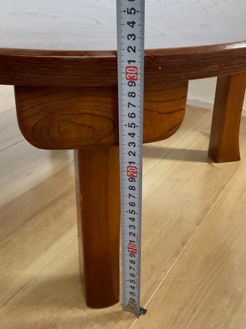 ちゃぶ台　丸ちゃぶ　折りたたみ　飾り台　古家具　古道具　径約75cm