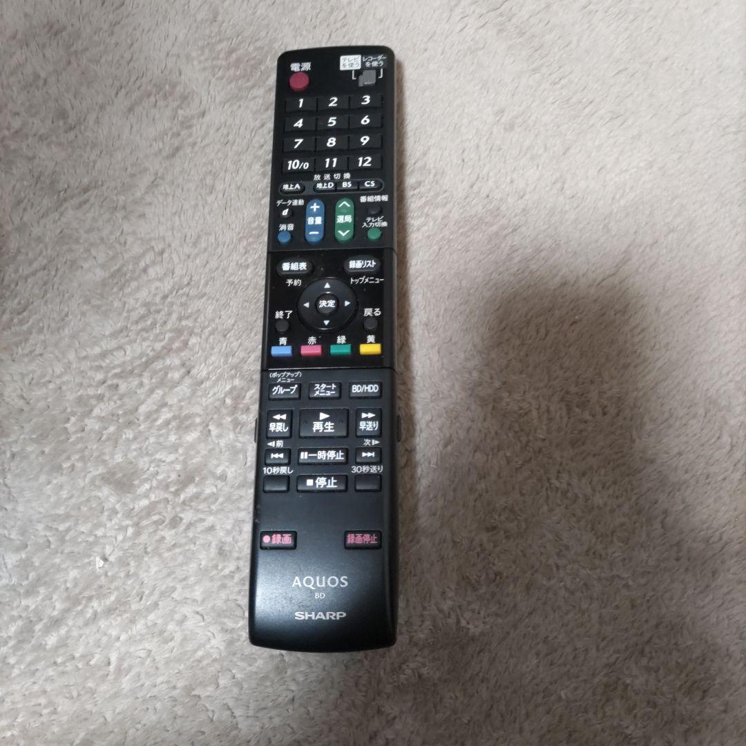 SHARP AQUOS ブルーレイレコーダー　BD−NW1200 　動作確認済