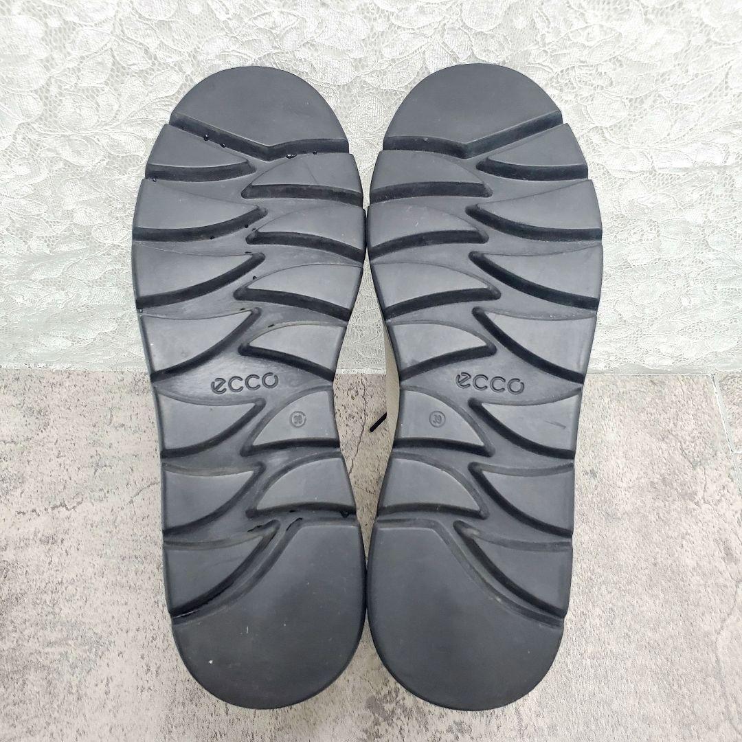 美品✨ECCO NOUVELLE ヌーベル レースアップブーツ 本革 撥水 39