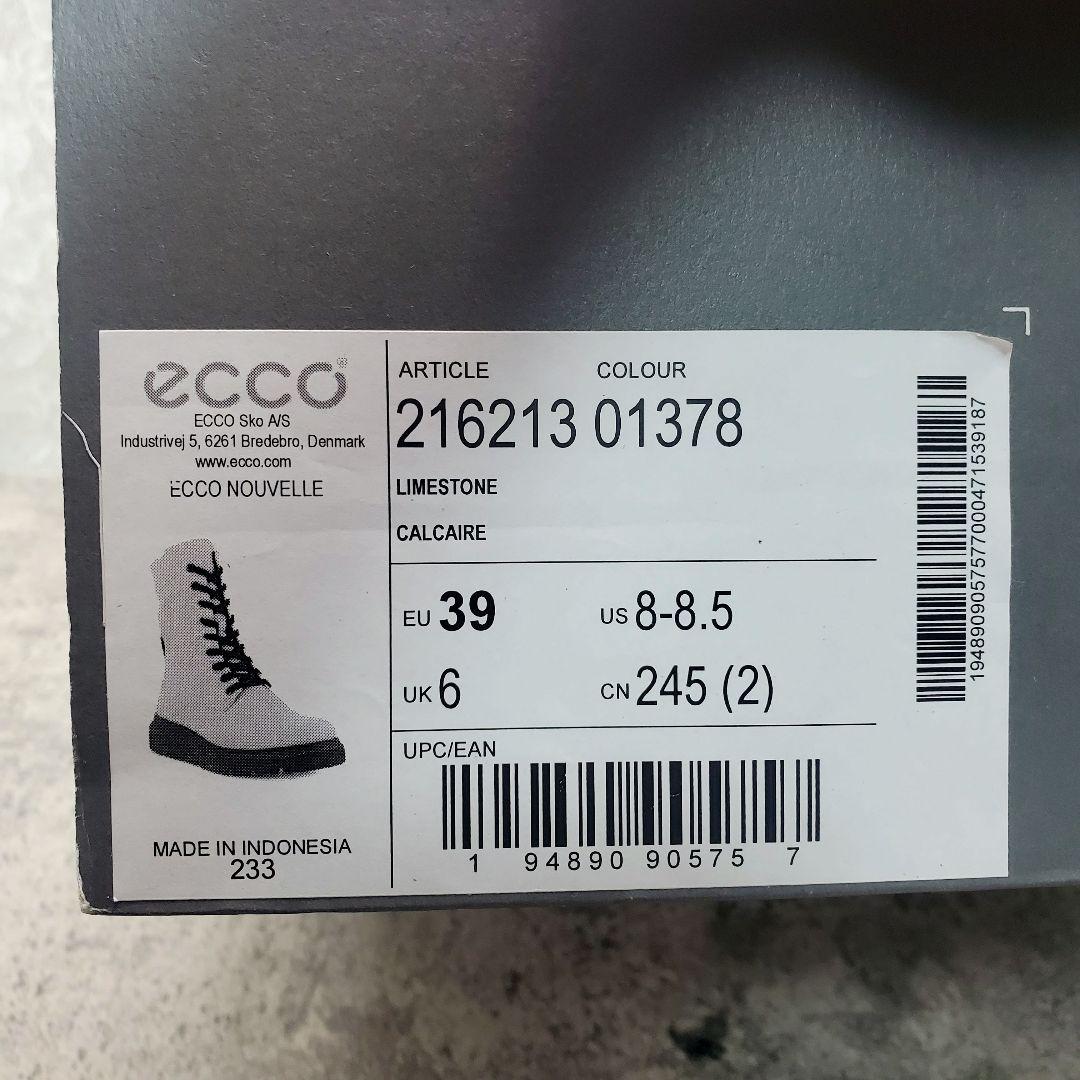 美品✨ECCO NOUVELLE ヌーベル レースアップブーツ 本革 撥水 39