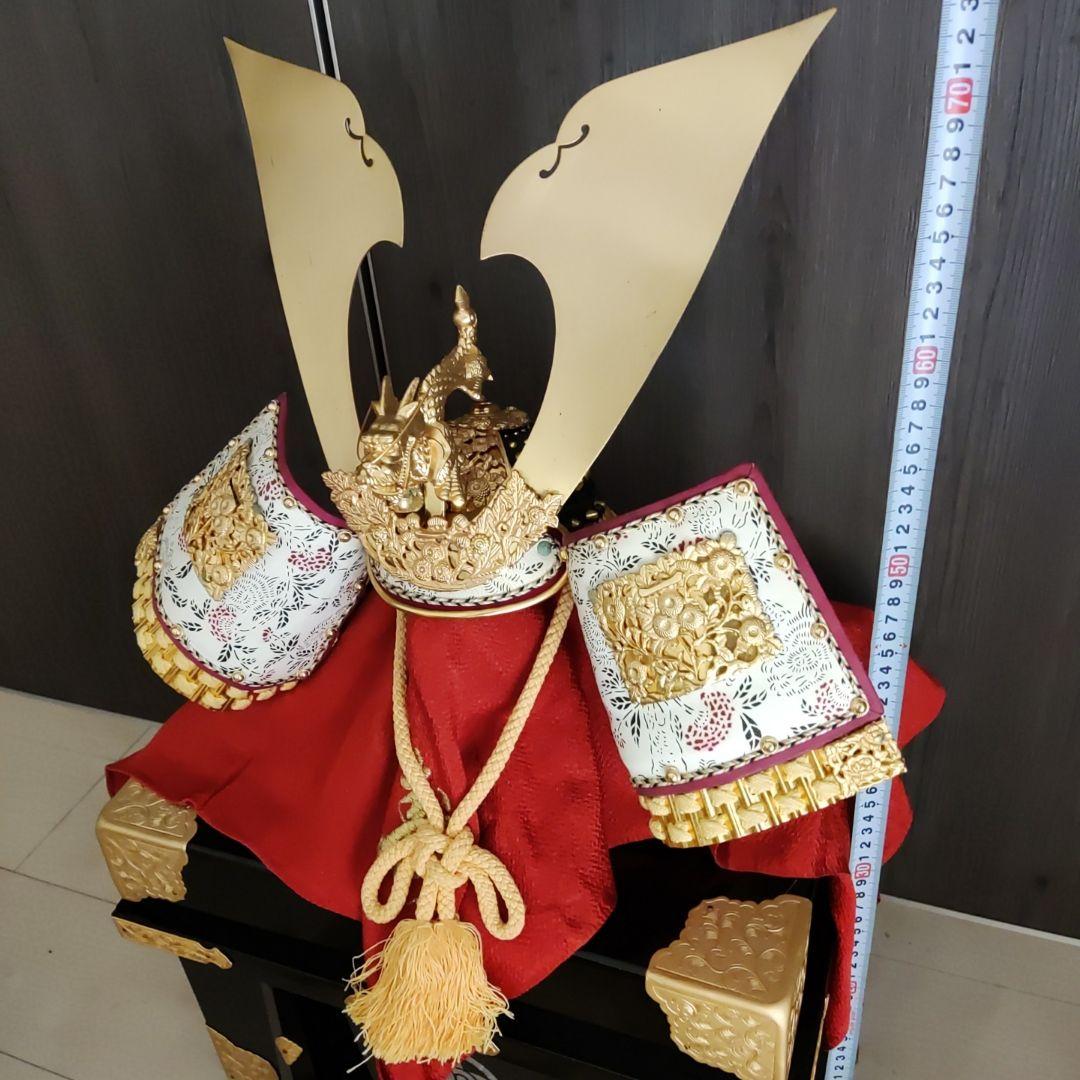 松澤よろい店 五月人形 御兜飾り 竜頭 毛皮付き 七五三