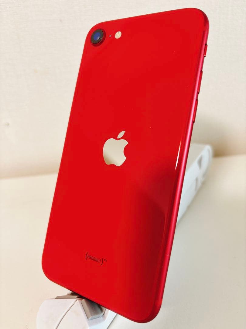 2/8まで　極上品　iPhone SE 2 RED 64GB バッテリ98%
