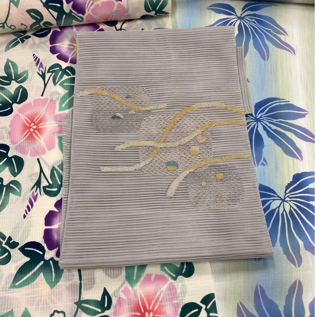 美品の新品未使用　伊勢型紙の浴衣反物　⭐︎写真追加しました