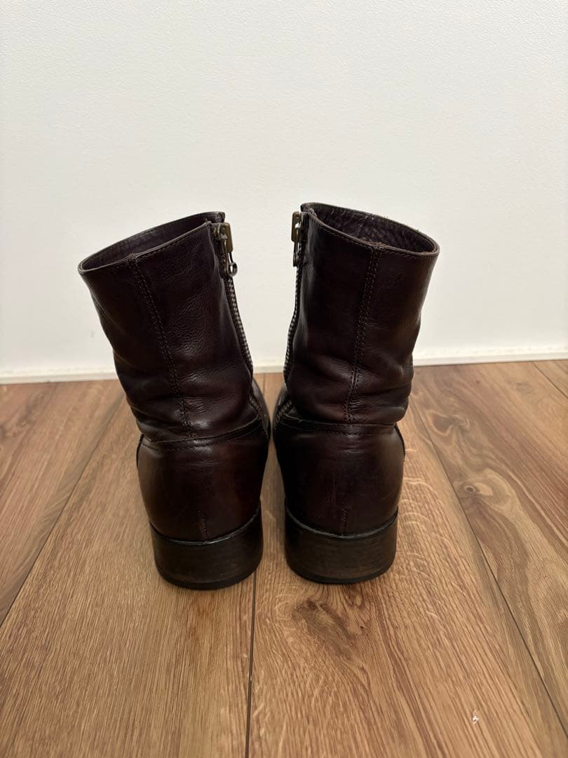 ブッテロ　BUTTERO サイドジップブーツ茶　サイズ40 B825 【箱付】