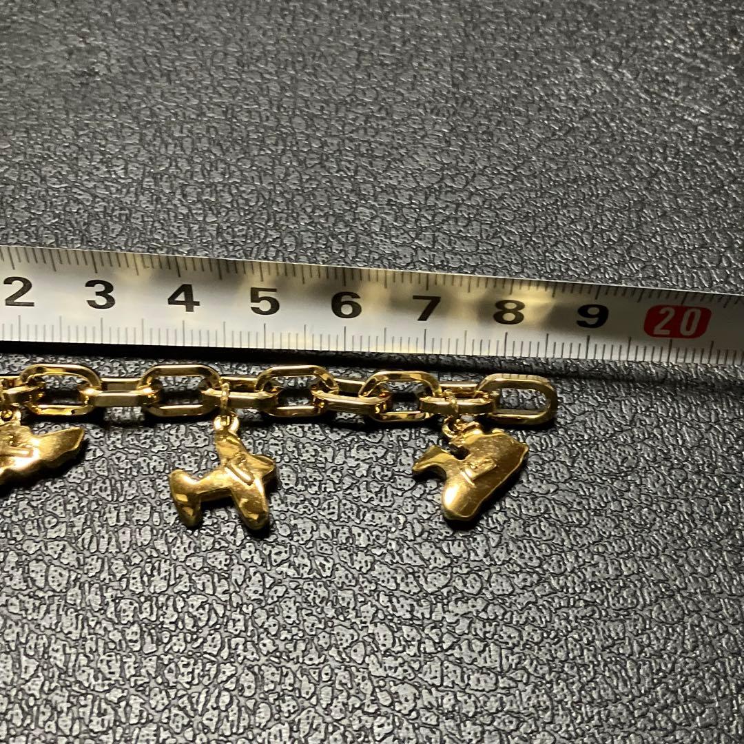 美品 ランセル ブレスレット ジョコンダ フリンジ ブローチ ゴールドカラー