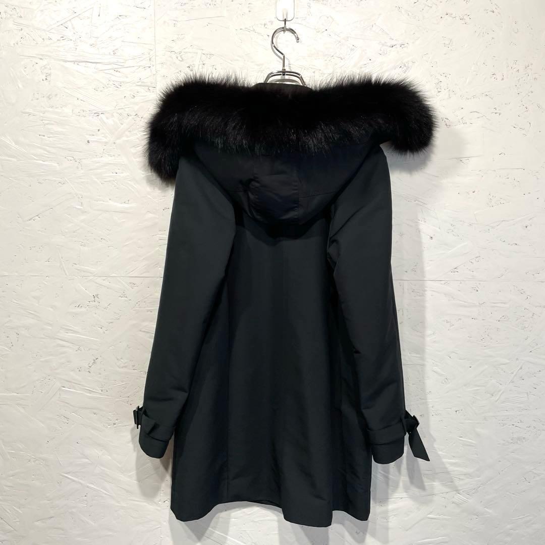 フォックスファー【TO BE CHIC】ライナー付きモッズコート　40