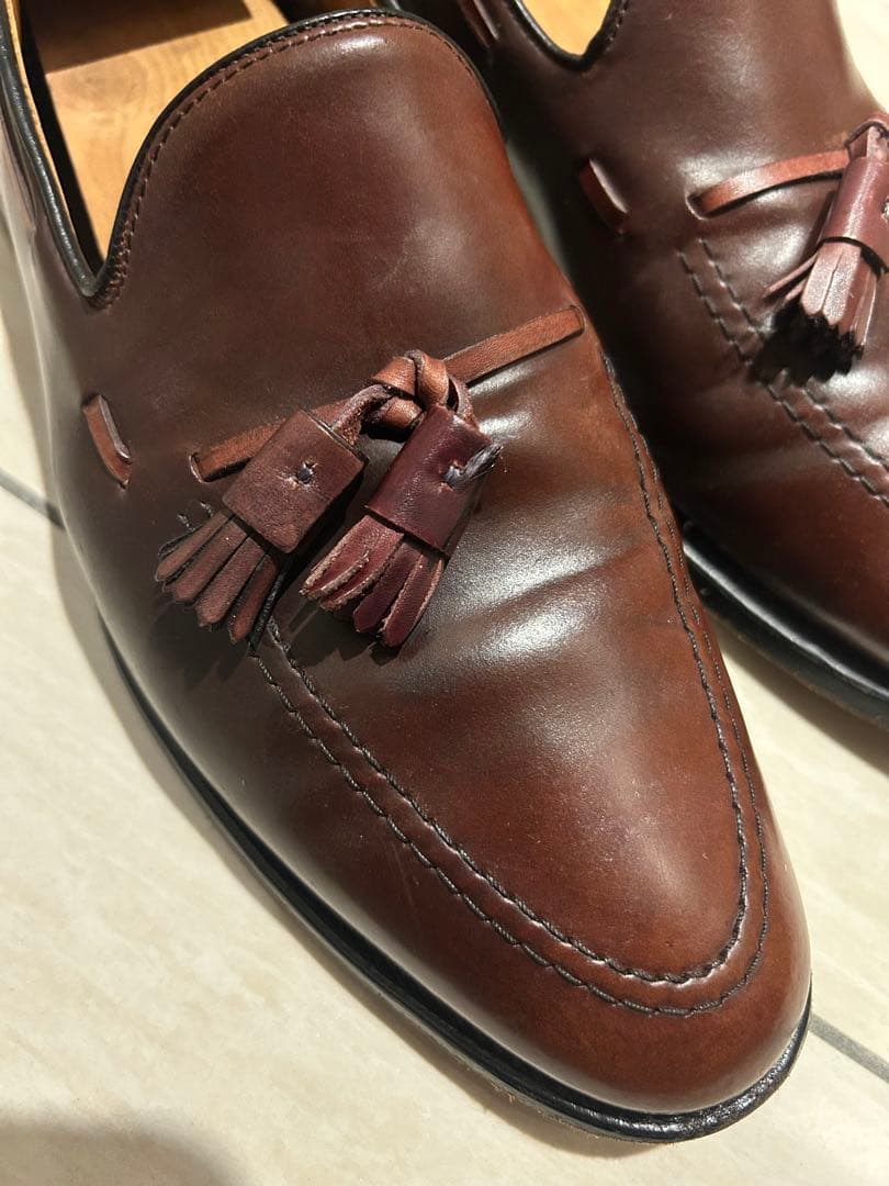 アレンエドモンズ　コードバン　タッセルローファー　10.5 D GRAYSON