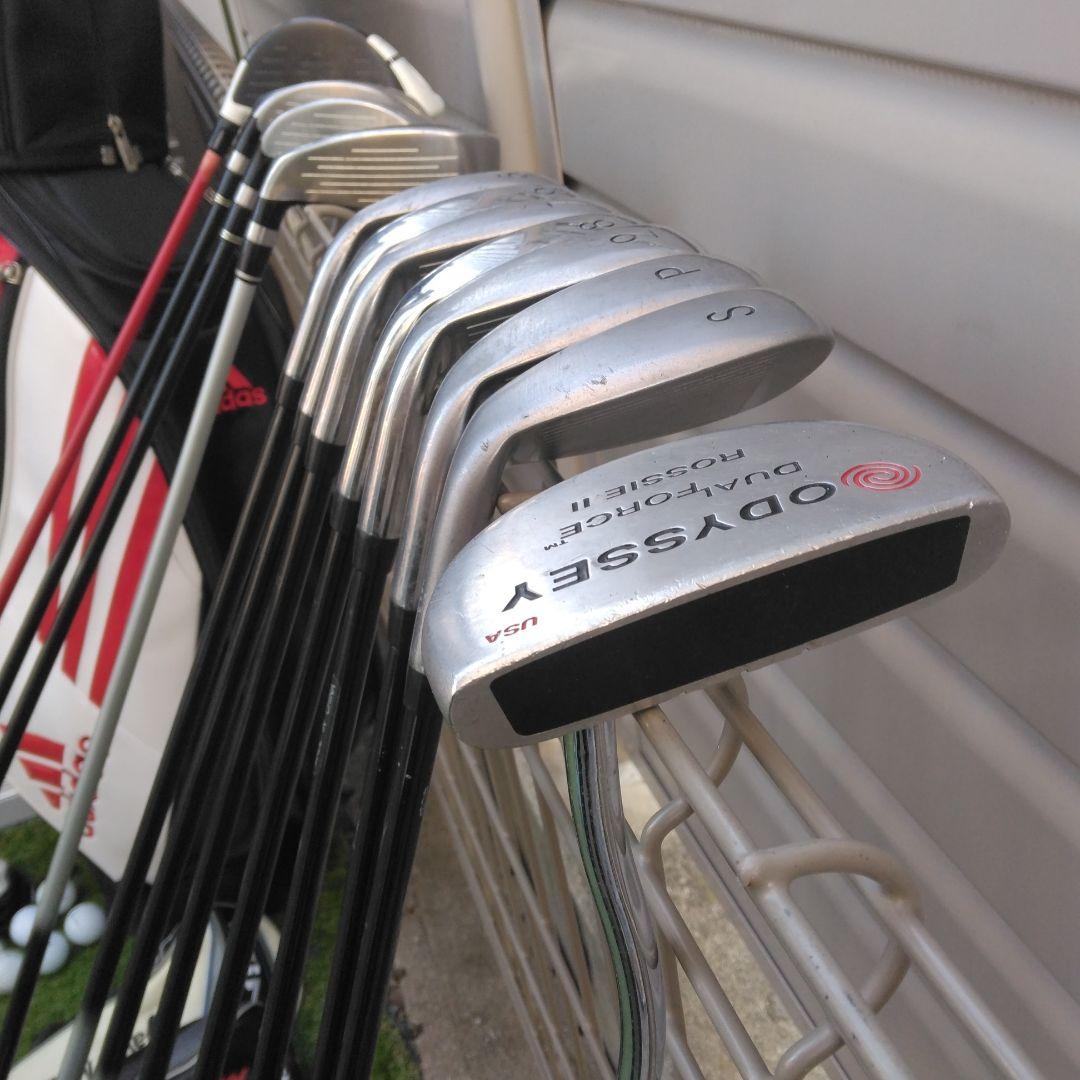 アディダス ゴルフクラブセット テーラーメイド スリクソン オデッセイ他