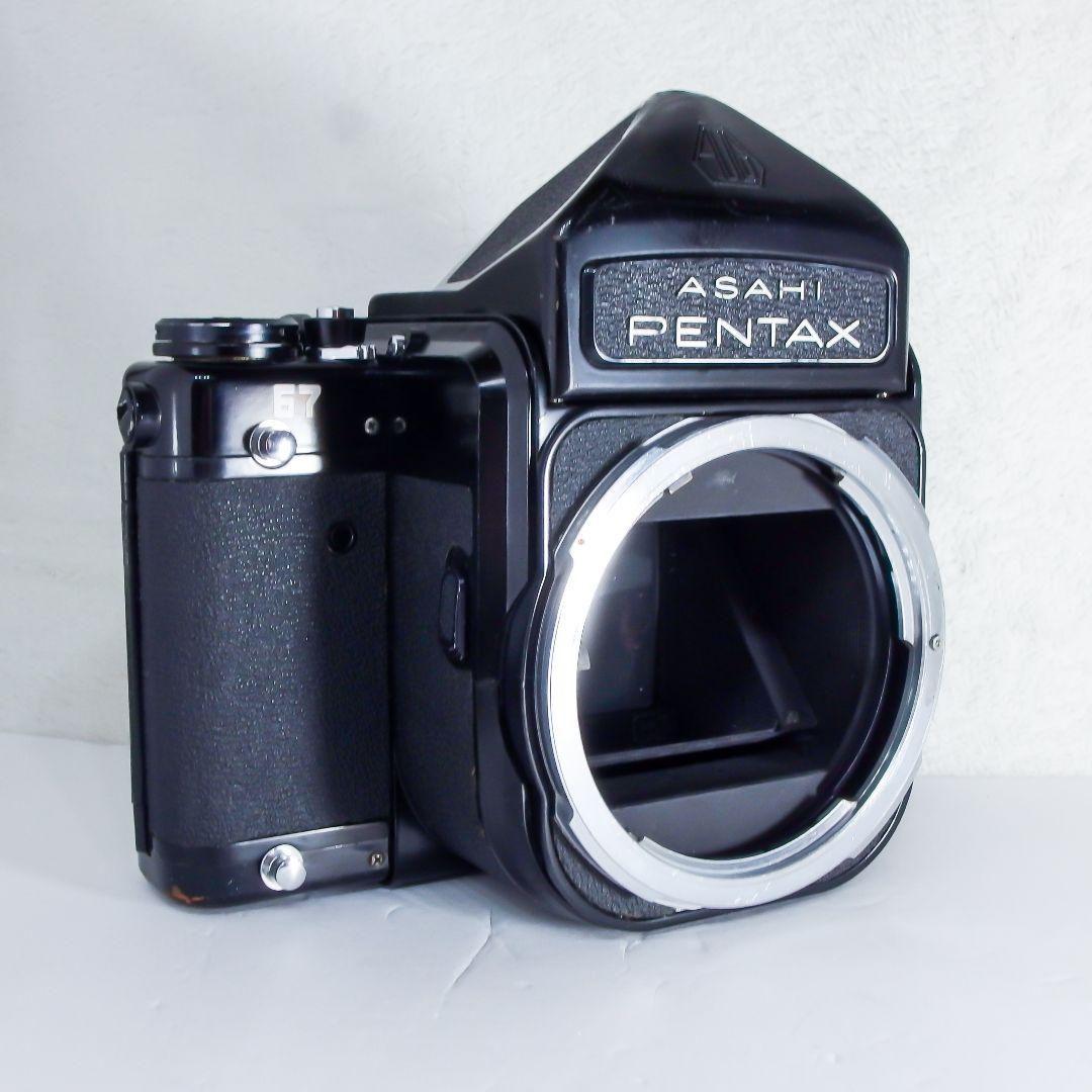 光学美品 PENTAX ペンタックス 67 後期ミラーアップ 完動品 専用ケース