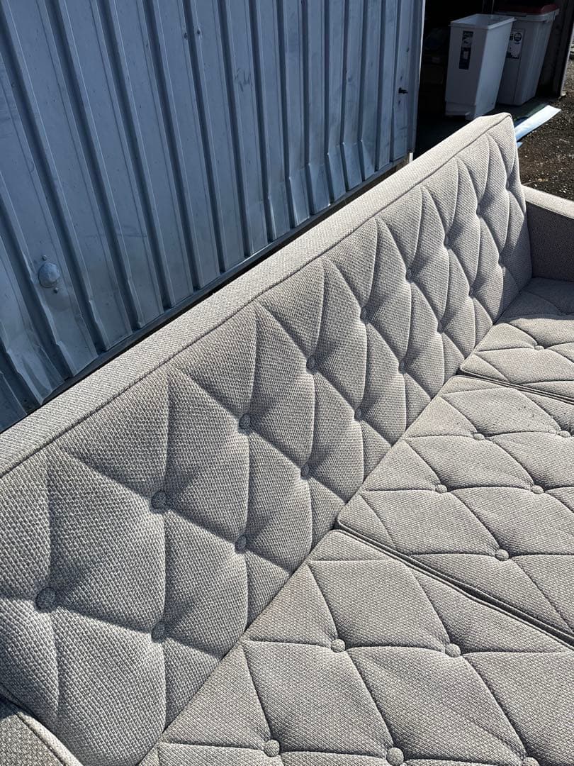 カリモク60 3P ロビーチェア　ミストグレー中古品