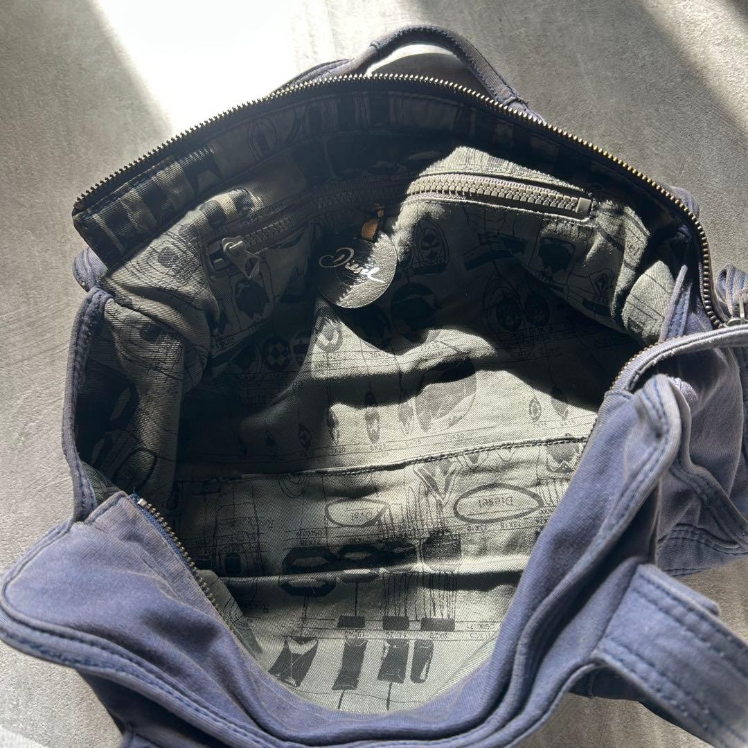 バッグ diesel grunge gimmick shoulder bag navy