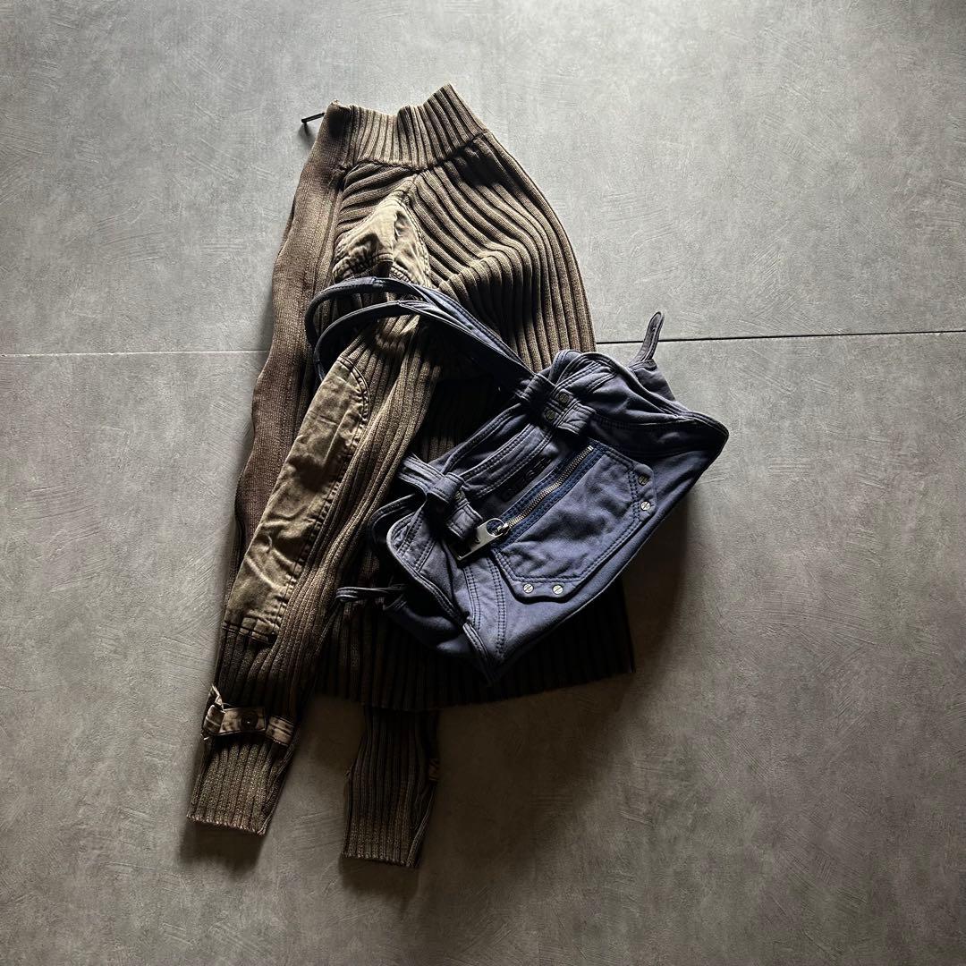 バッグ diesel grunge gimmick shoulder bag navy