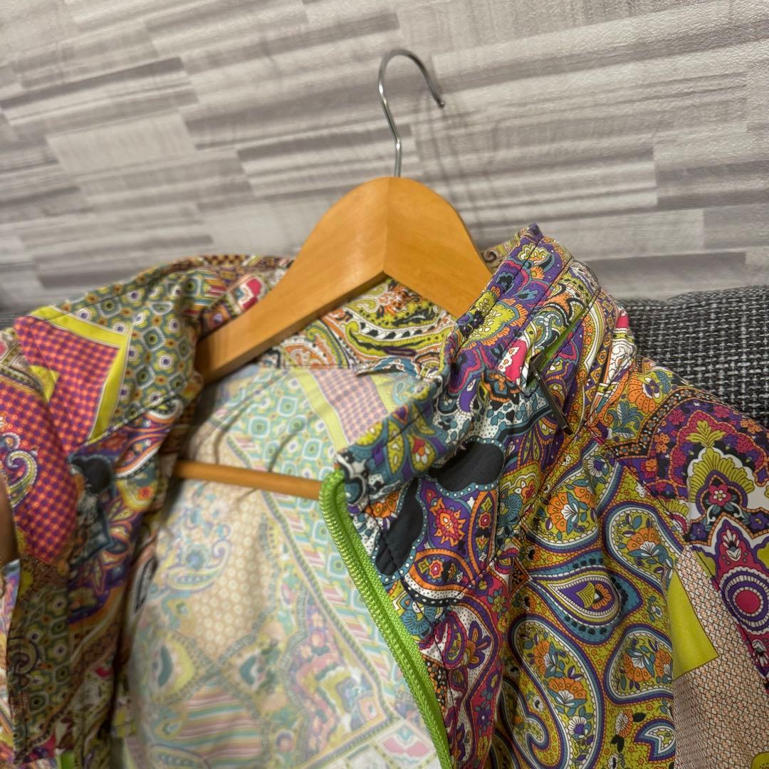 希少　ETRO ペイズリー　ナイロンジャケット　フード　パッカブル　サイズL