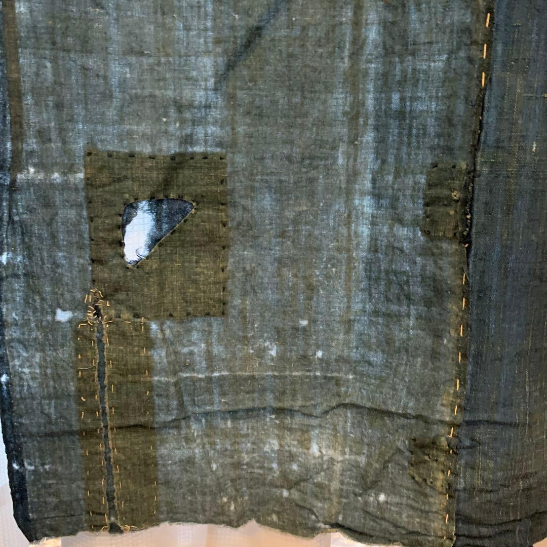 古道具インディゴパッチワーク生地