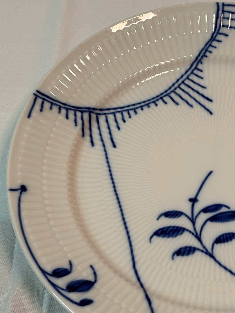 ロイヤルコペンハーゲンブルーフルテッドメガプレート27㎝マグカップ2客セット新品