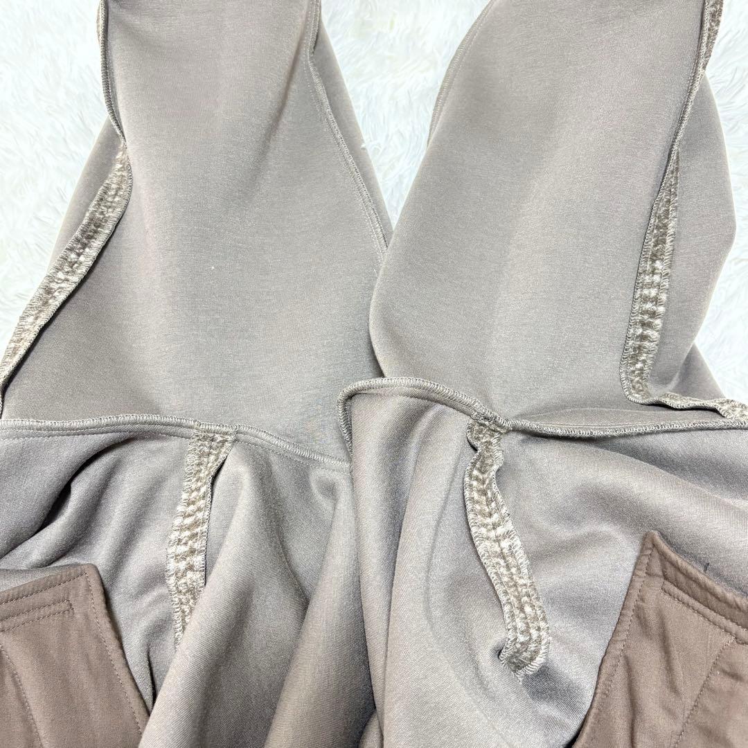 美品✨Spick&Span Wスライバーチェックハーフコート38 ブラウン