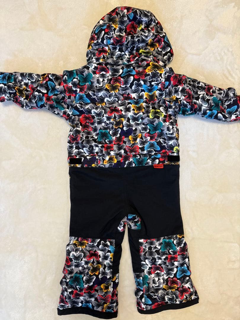 【美品】Burton バートン　スノーウェア　バタフライ柄　着画あり　限定値引き