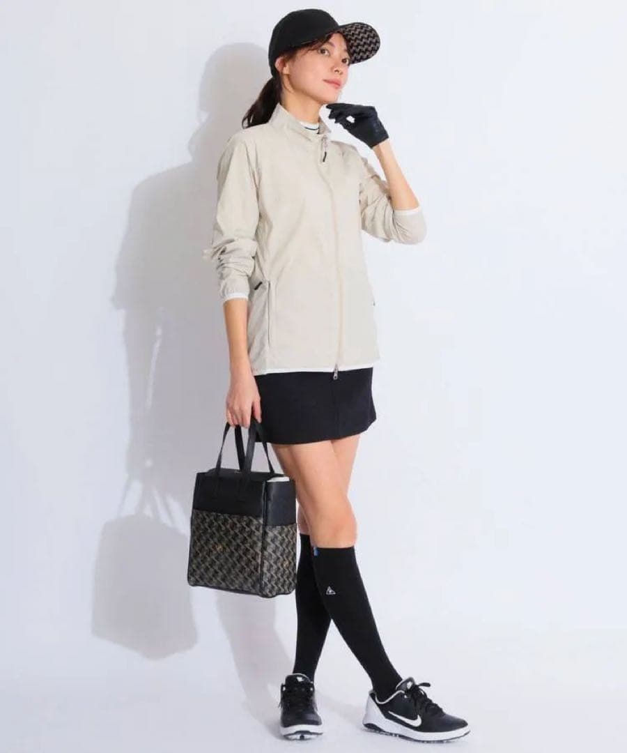 ブリーフィングゴルフ 【撥水ストレッチ】スタンドネックシャカブルゾン　美品