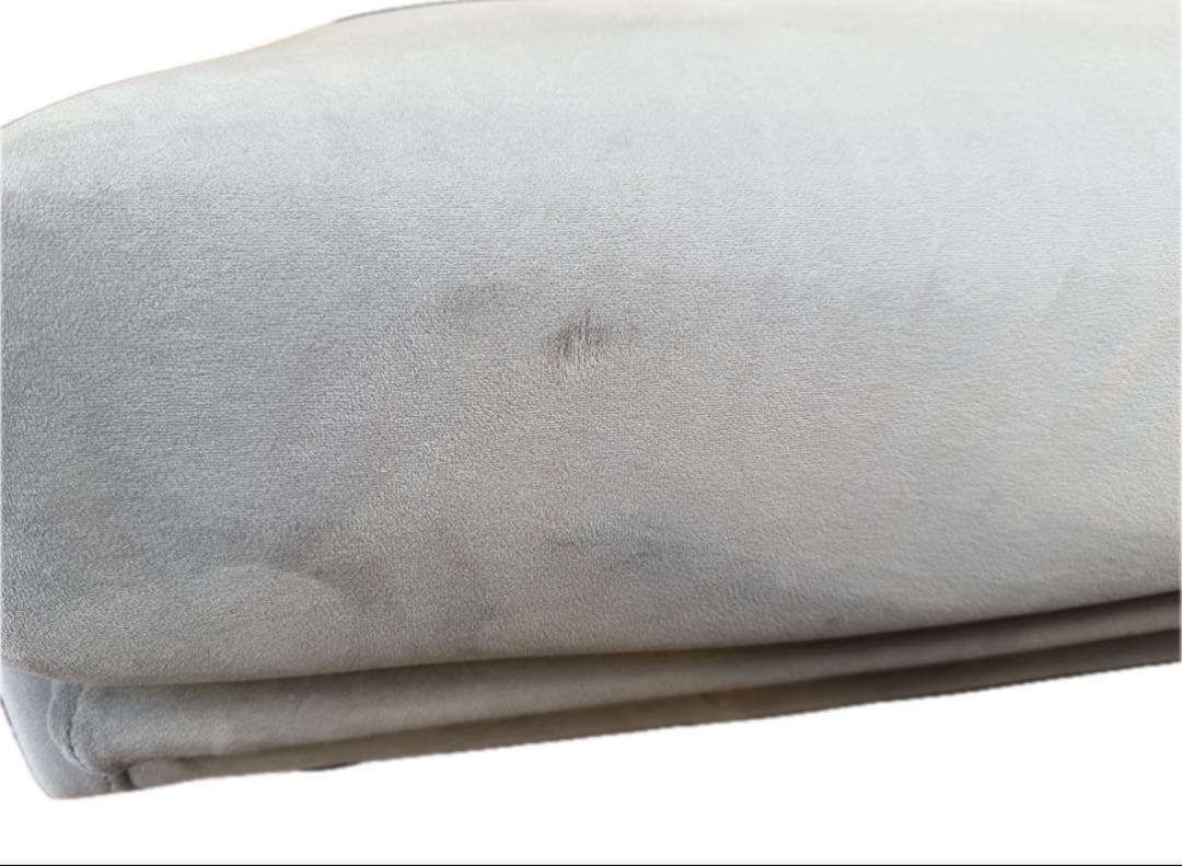 LOYWA ロウヤ ベルベット調 2人掛けソファ ファブリック グレー