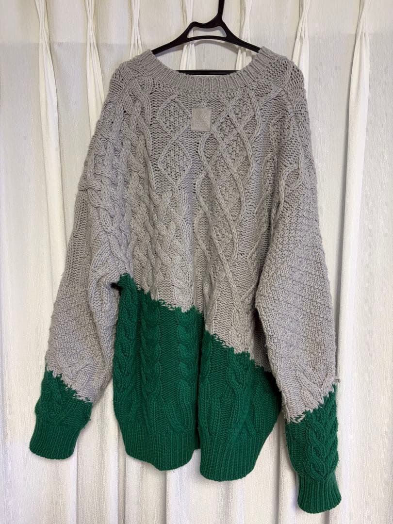 ロエベ ケーブル編み ニットセーター