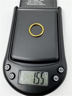 K18ゴールド シンプルリング1.55g 11号