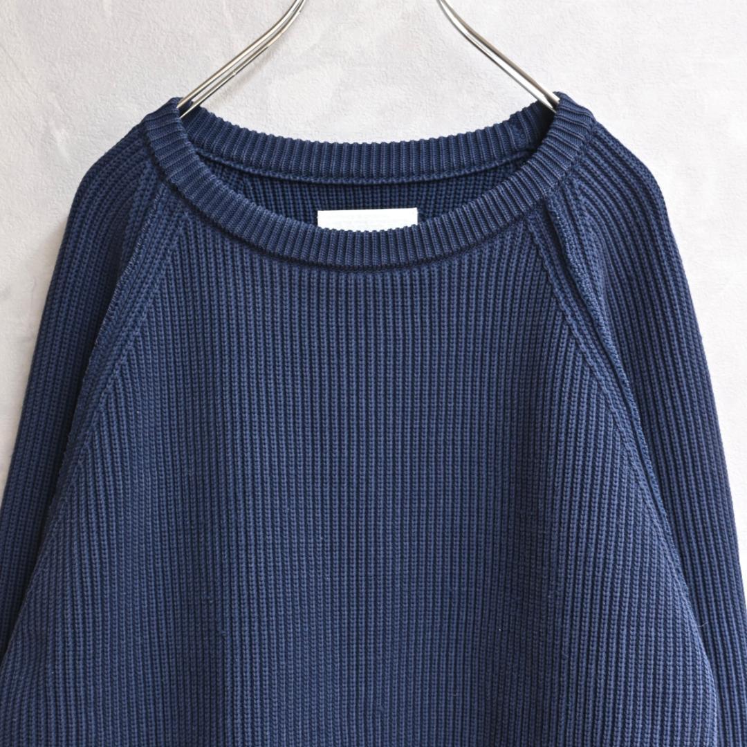 nanamica 5G Crew Neck Sweater 畦編み 春ニット