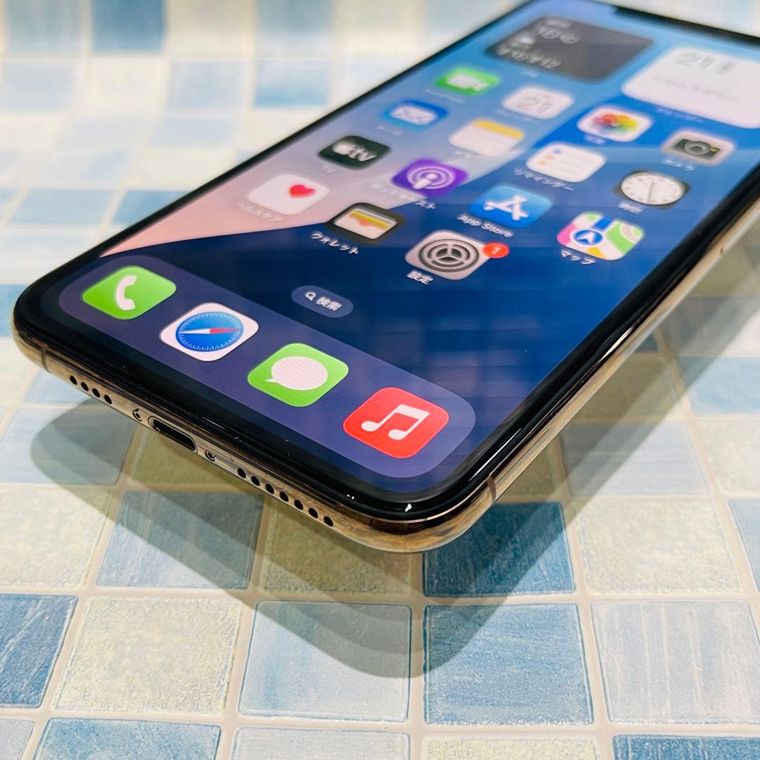 SIMフリー iPhoneXSMAX 256GB ゴールド 電池良好