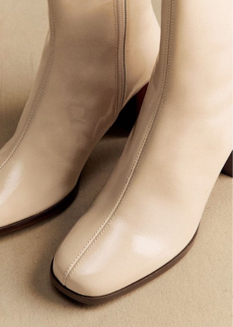 【新品未使用】Sézane セザンヌ エナメル アンクルブーツ