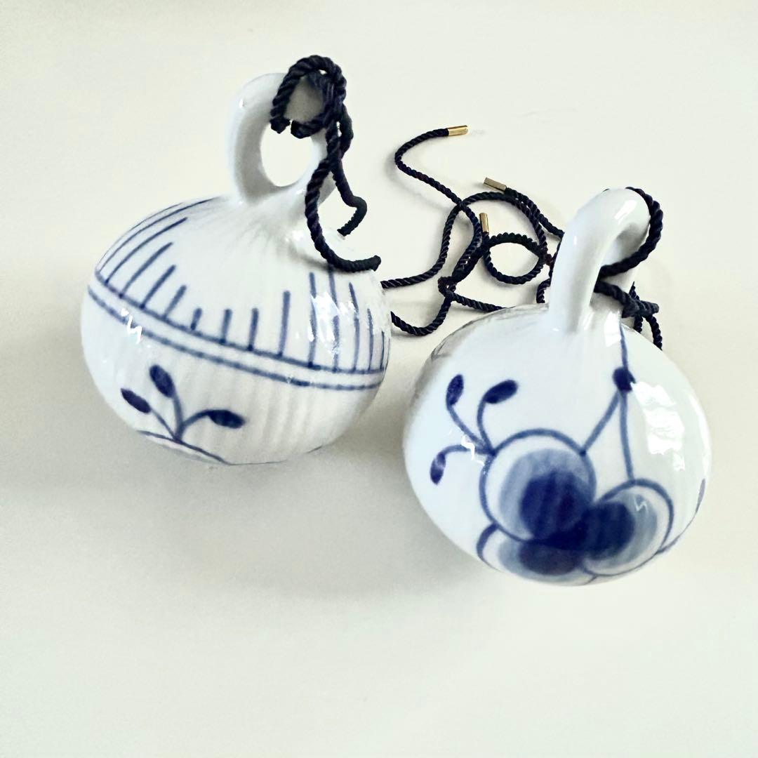 新品ロイヤルコペンハーゲン オーナメント ブルーフルーテッド メガ 2セット