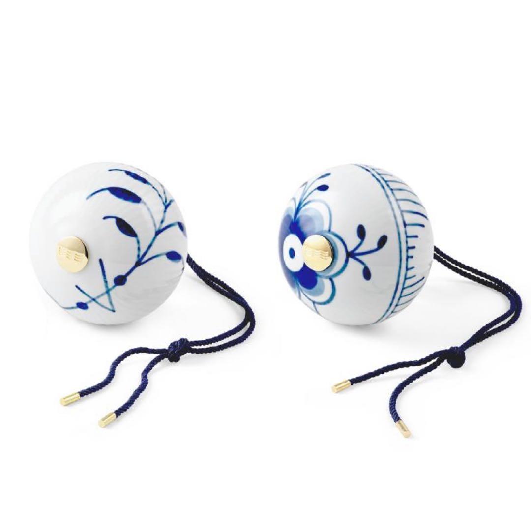 新品ロイヤルコペンハーゲン オーナメント ブルーフルーテッド メガ 2セット