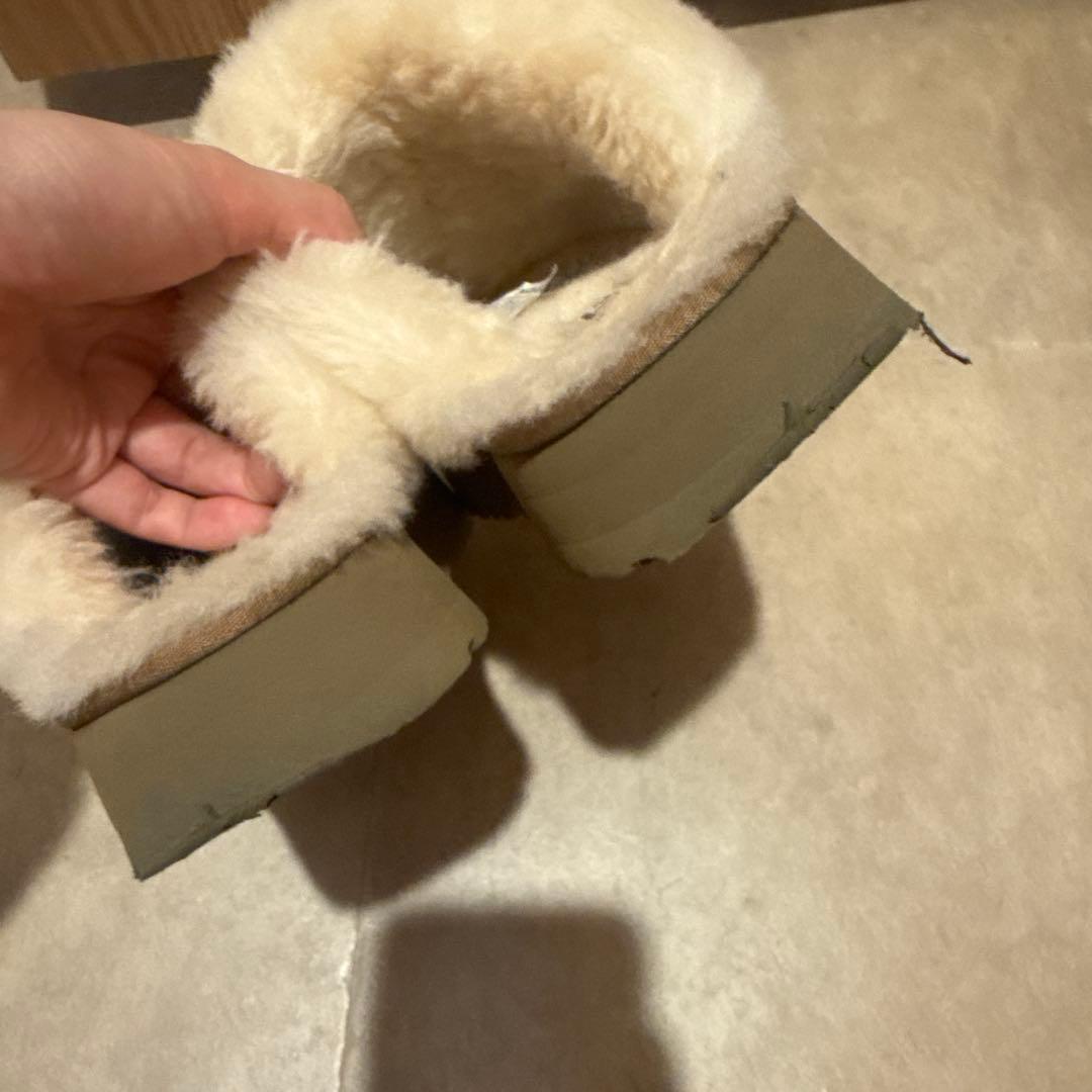 UGG disquetteブラウンスエードファームートン ブーツ スリッポン