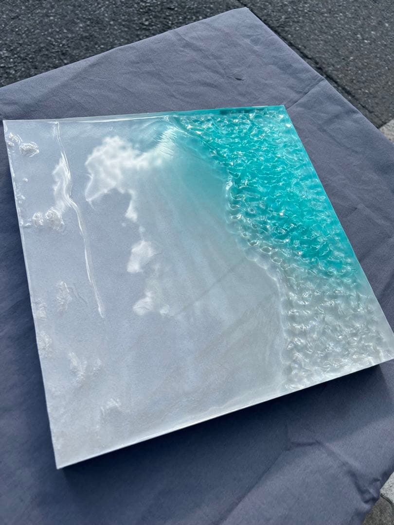 まなまなさん専用！大特価【美術館展示作品】波紋アート／30cmスクエアパネル