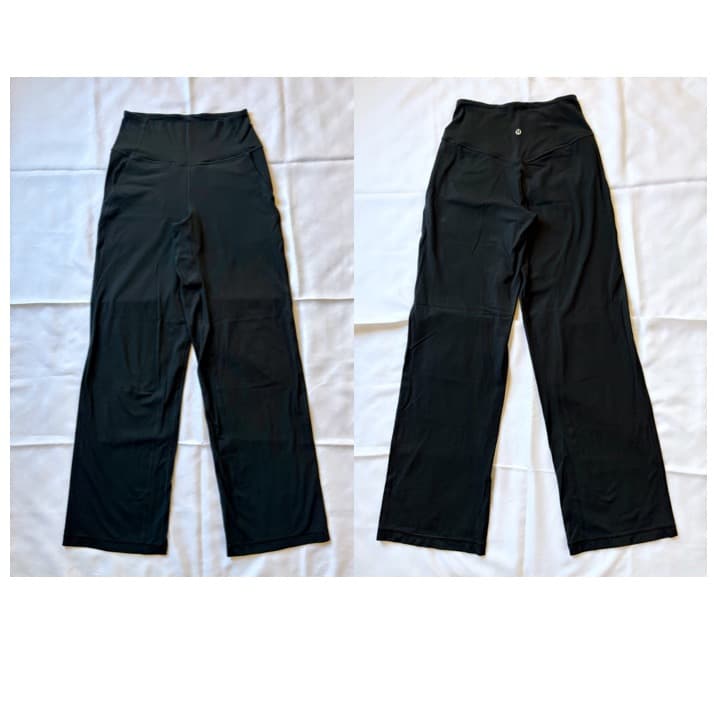 未使用に近い18800円 ルルレモン Align リブ ワイドレッグパンツ S