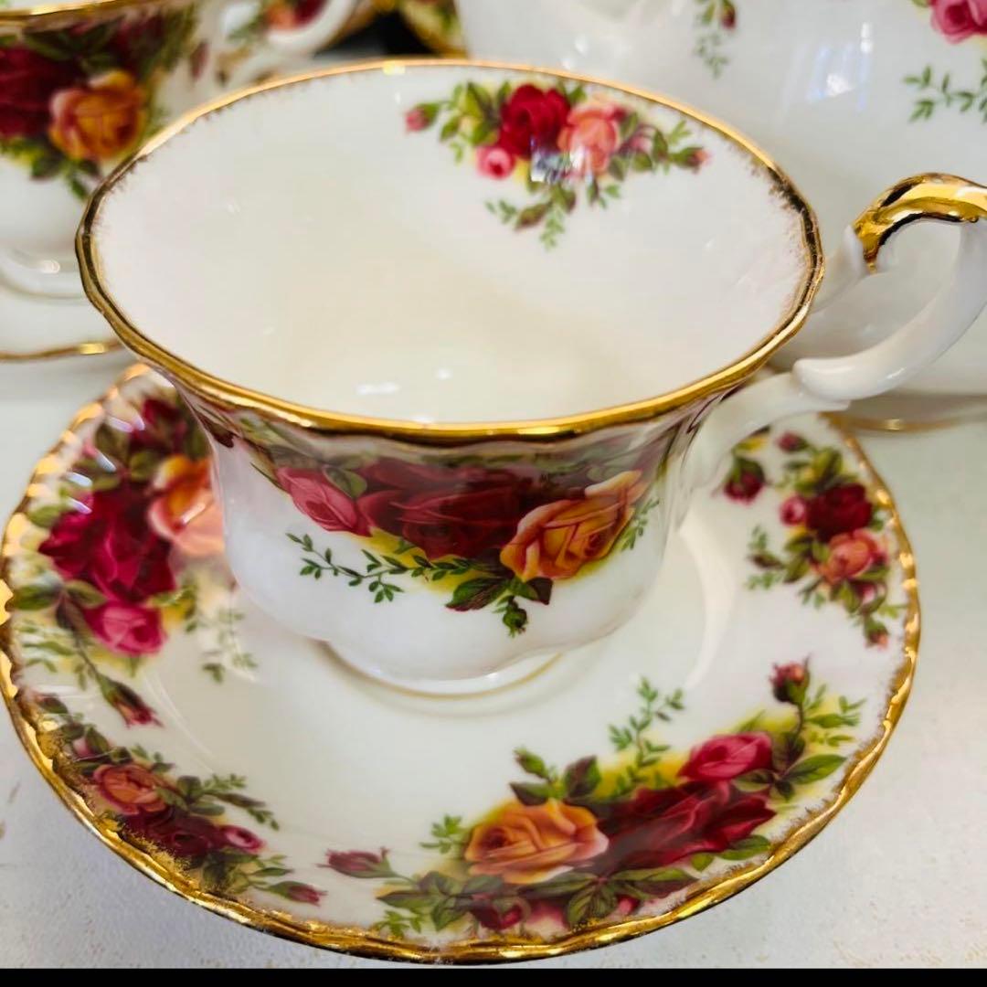 ロイヤルアルバート  オールドカントリーローズ　４人用　ポットセット