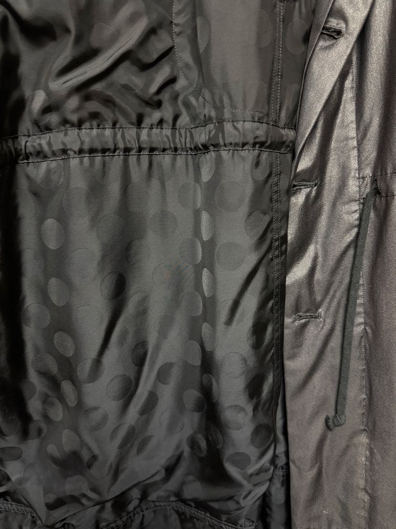 BLACK COMME des GARCONS◆モッズコート/XL/ブラック