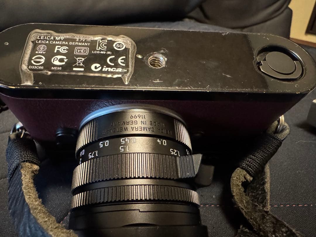 Leica M9ブラックペイント/カスタマイズレザーCCD交換対策済・保証書付