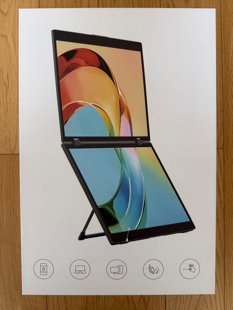 ポータブルデュアルモニター 15.6型デュアル　USB-C接続