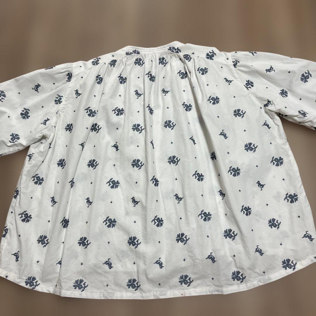 クロスステッチスモックブラウス　かぐれ