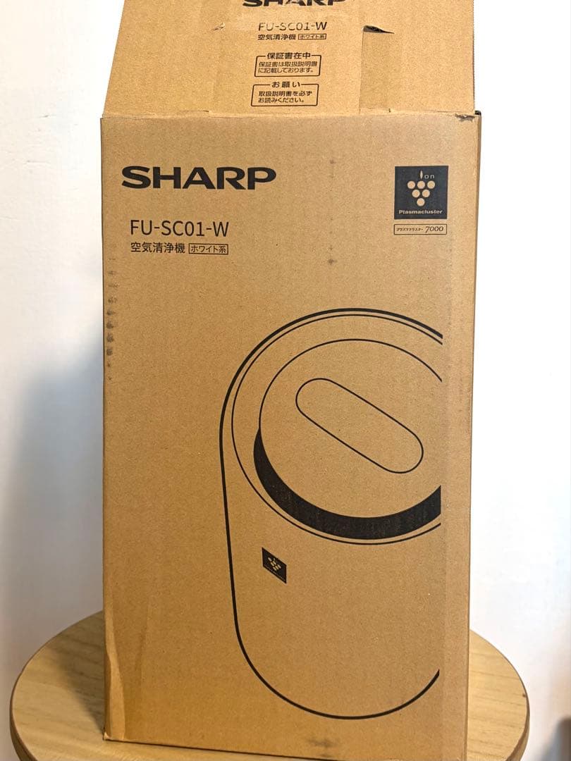SHARP シャープ 空気清浄機 FU-SC01 ホワイト プラズマクラスター