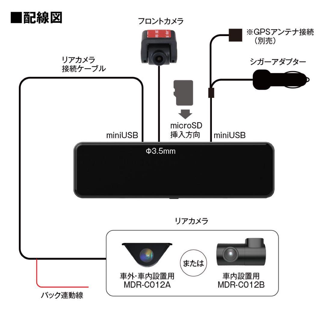 【新品未使用】MAXWIN マックスウィン デジタルインナーミラー　2ドラレコ