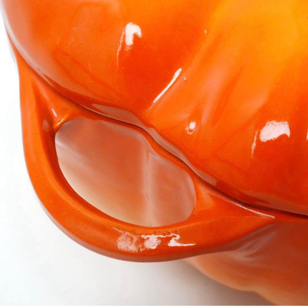 希少⭐︎ストウブ staub ココット パンプキン　オレンジ　24cm ビンテージ